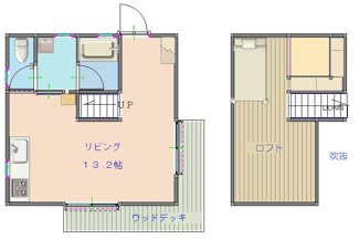 【間取り】 | 鳥取市賀露町北２丁目中古戸建て