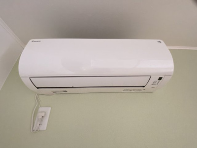 【設備】 | ＭＯＥ新千葉 | リビングにはエアコンを設置済み。