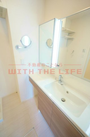 モンテベール南風【キャッシュバック対象物件】の独立洗面台|独立洗面台、朝の身支度には欠かせません