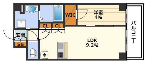 BPRレジデンス新梅田の間取り