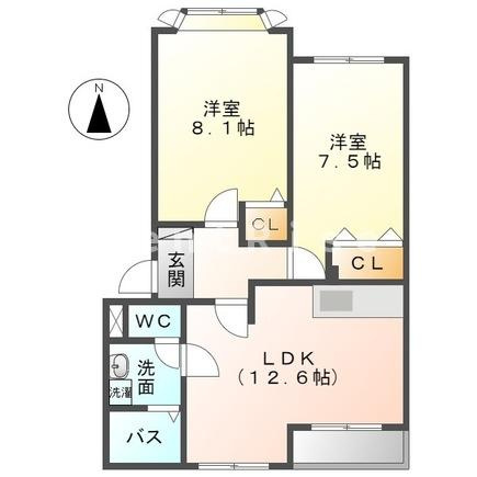 ハイム・ハピネスの間取り|間取図