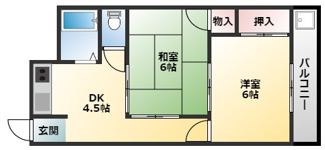 【間取り】 | ラルーチェ光南