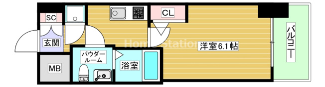 【間取り】 | アドバンス西梅田ラシュレ
