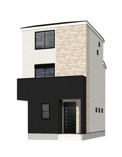 【横浜市瀬谷区阿久和西１丁目35-4新築戸建て】★仲介手数料無料★（原小学校・原中学校）の外観パース