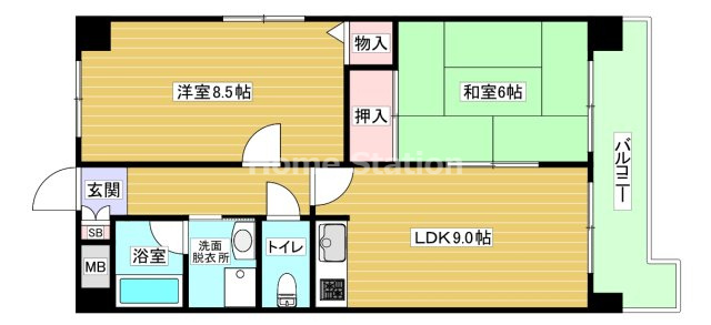 【間取り】 | ブルームコートⅡ