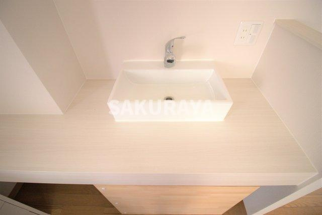 feel貸店舗の洗面所