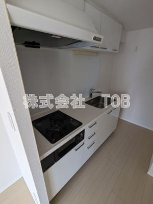 【キッチン】 | ドゥーエつつじヶ丘 | 2口ガスコンログリル付き