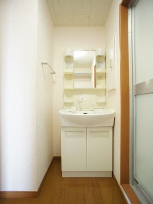 【独立洗面台】 | グリーンヒルズ | 洗髪洗面化粧台と洗濯機置き場があります♪