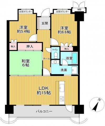 【間取り】 | マイシティおおさか5番館