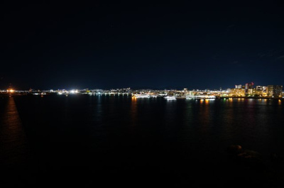 【展望】 | ベイサイドパレス宇品（リフォーム中） | 【Night View】
このハーバービューはやばいっす。
西区方面から宇品方面を見ることはよくあるのですが、
こちらからは滅多に見れない夜景です。
もう少し早い時間のサンセットも楽しみタイムです！