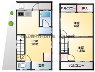 【間取り】 | 柏原市田辺２丁目戸建