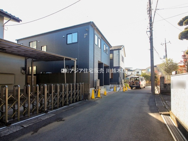 川越市霞ヶ関東5丁目5期　新築戸建の前面道路含む現地写真|北西側4.5ｍ公道