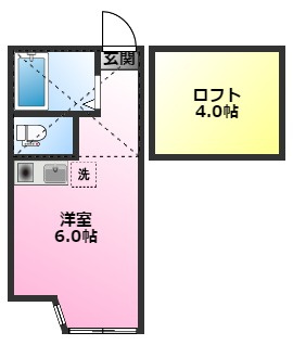 ユナイト武蔵小杉クリーブランドの杜の間取り|大型ロフト完備♪