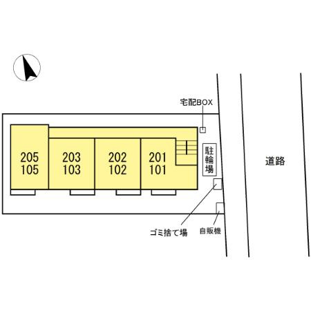 サウスメゾンの区画図