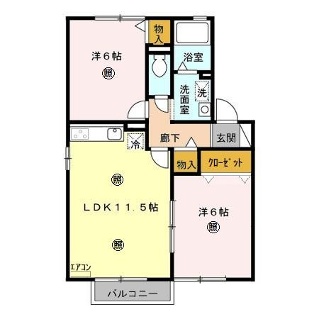 【間取り】 | 愛花夢　５号館 | 間取