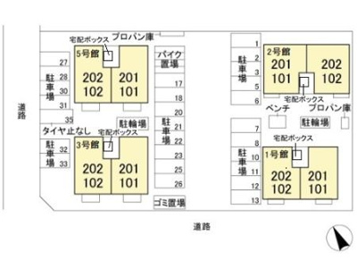 【区画図】 | 愛花夢　５号館