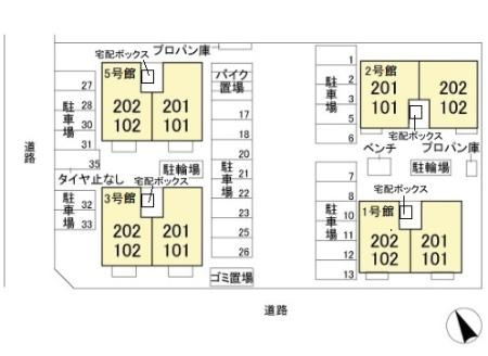 【区画図】 | 愛花夢　５号館