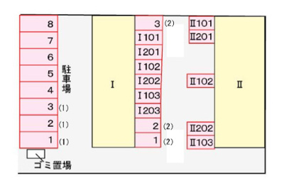 【区画図】 | オアシス　Ⅰ | オアシスⅠ　102号室　2021年9月19日撮影