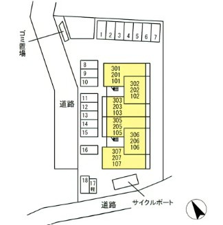 the Terrace御井町の区画図