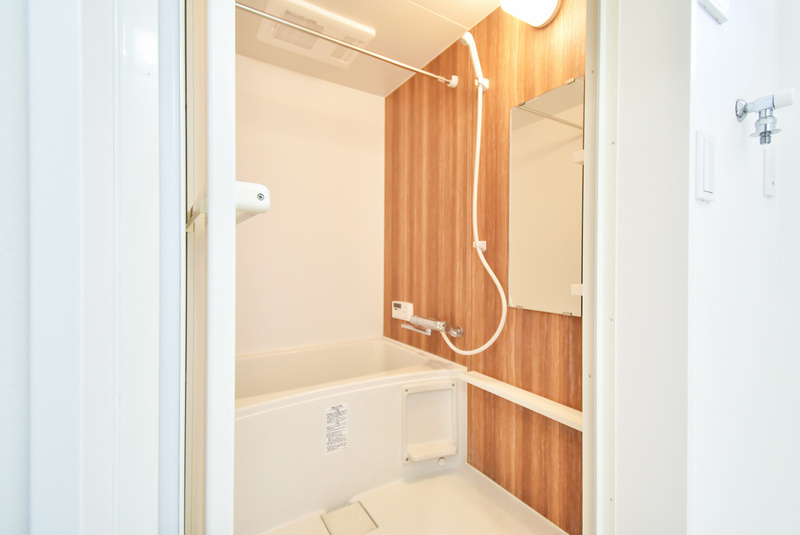 久留米市宮ノ陣５丁目のアパートの浴室|日々の疲れを癒すお風呂付です