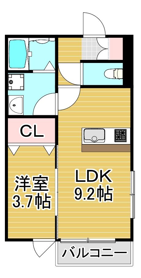 アシスト久留米西町の間取り