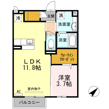 プログレスI　B棟の間取り