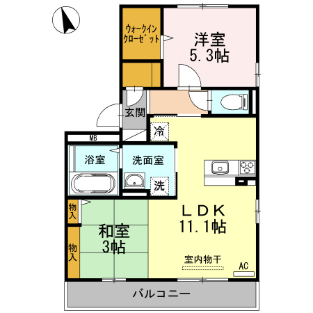 ビエント　A棟の間取り
