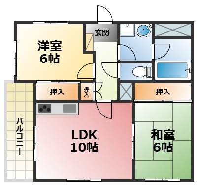 サクシード甲子園の間取り