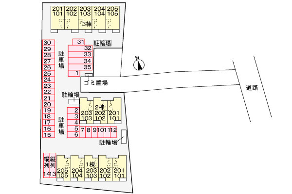 フロイデＢの区画図