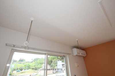 【設備】 | プロムナードＭⅡ | 室内物干し
プロムナード・ＭⅡ　203号室　2019/4/27撮影