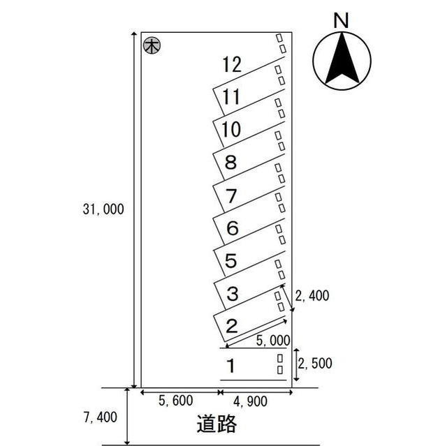 学園町３丁目駐車場の外観