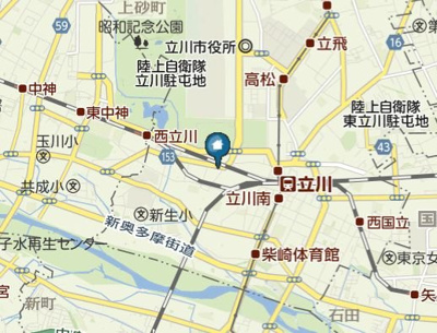 【地図】 | WY立川(ダブルワイタチカワ)