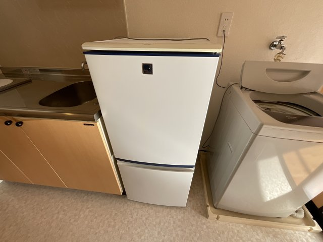 【設備】 | 下坊マンション | 洗濯機、冷蔵庫付き