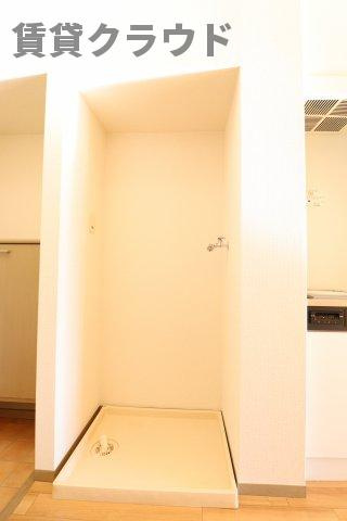 ルミエール末広の洗面所|洗濯機置場