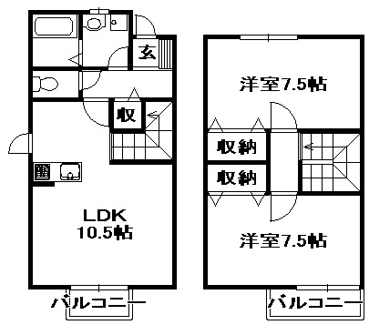 【間取り】 | ウエステリアコート | 間取りです