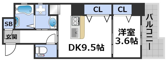 【間取り】 | ラグレース天六