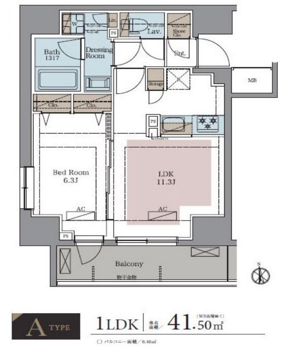 ラグゼナ八王子新町の間取り