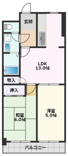 【間取り】 | ルミエール千里山Ⅱ