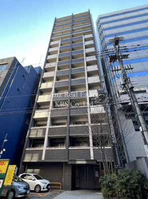 【外観】 | レジディア靭公園 | 落ち着いた色合いが特徴的な外観のマンションです♪