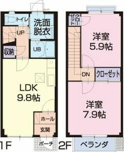 アゼリア荒井　　　刈谷市の賃貸はクラスホーム刈谷店の間取り