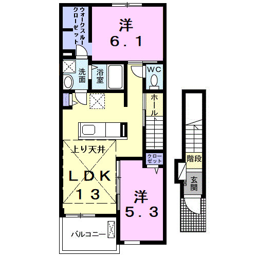 クレッセントムーンの間取り