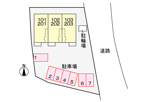 クレッセントムーンの区画図