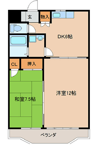 PLEAST御井駅前の間取り