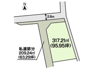 土地　玉島黒崎　全1区画　95.95坪の画像