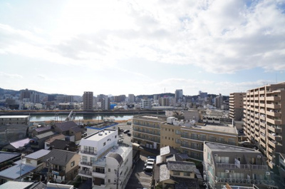 【展望】 | オアシスマンションプレジデント山陽(リノベ済) | 現地（2023年1月5日13：00頃）撮影