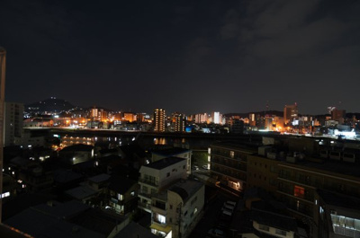 【展望】 | オアシスマンションプレジデント山陽(リノベ済) | 現地（2023年1月5日20：00頃）撮影