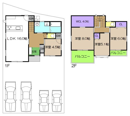 【間取り】 | 新築住宅　高知市鴨部3丁目　Ｂ号地
