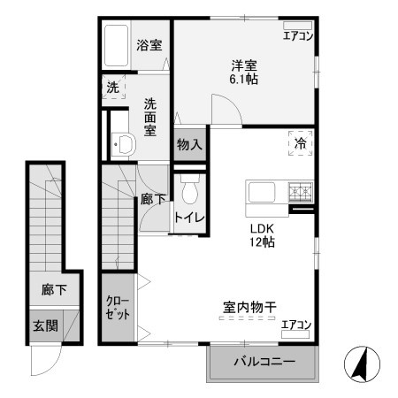 【間取り】 | エヌ・ハーレーB