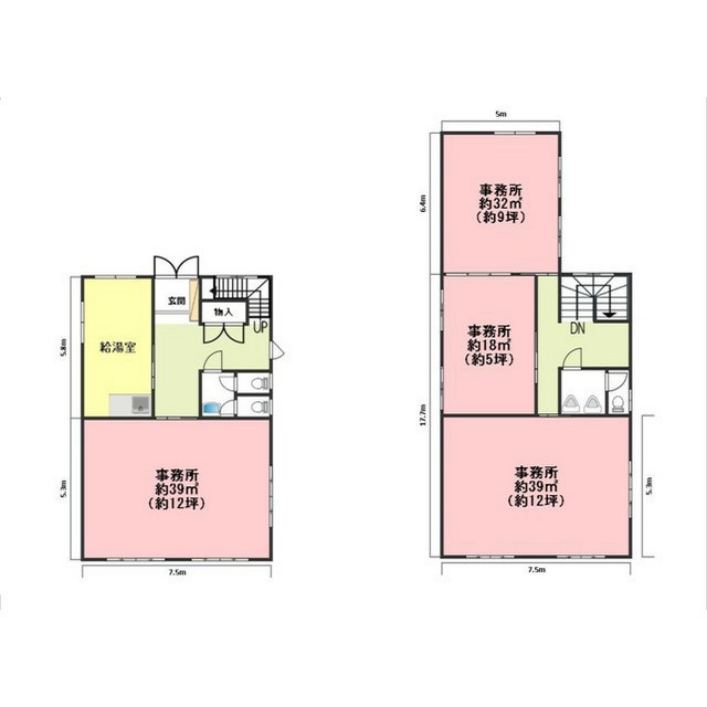 大福町5丁目事務所の間取り