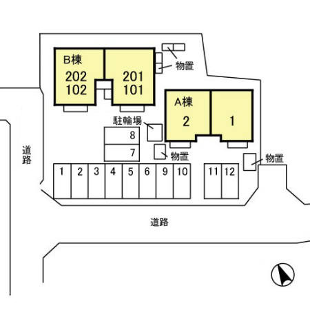 ベル・ジュ・メゾンの区画図